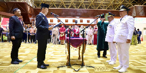 Lantik Pj Bupati Aceh Jaya dan Aceh Tamiang, Ini Pesan Penjabat Gubernur
