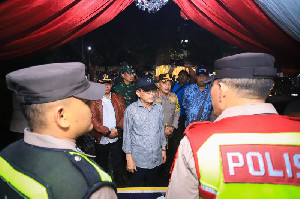 Forkopimda Banda Aceh Pantau Pos Pengamanan Nataru 2023-2024