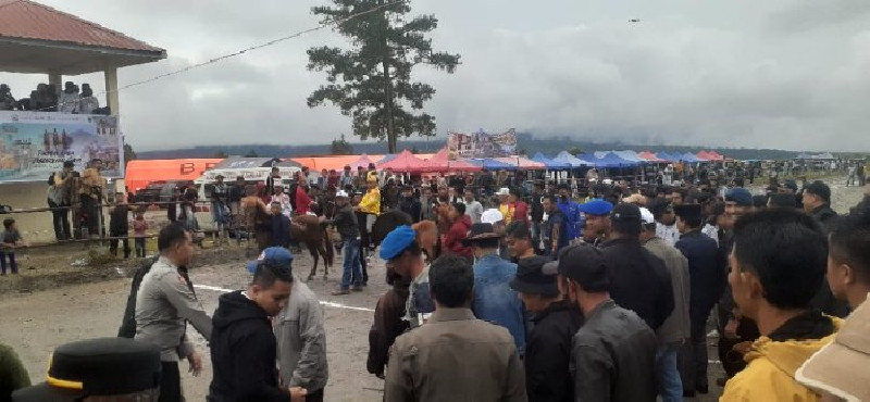 Satpol PP dan WH Bener Meriah Bersama TNI-Polri Tindak Tegas Perjudian Pacuan Kuda