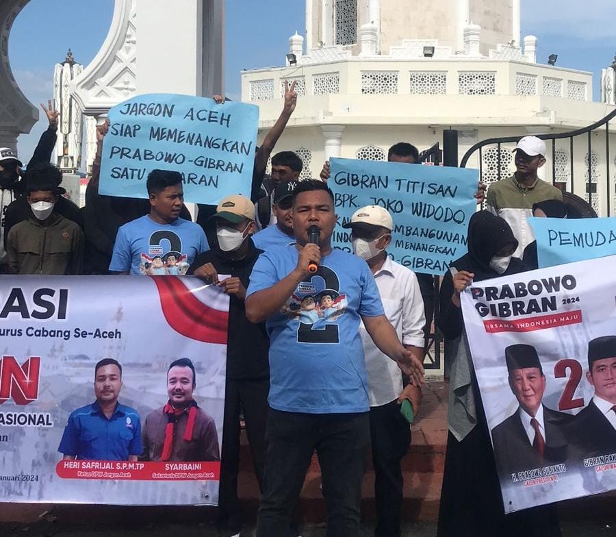 Deklarasi JARGON Aceh: Anak Muda Aceh Ingin Menangkan Prabowo-Gibran