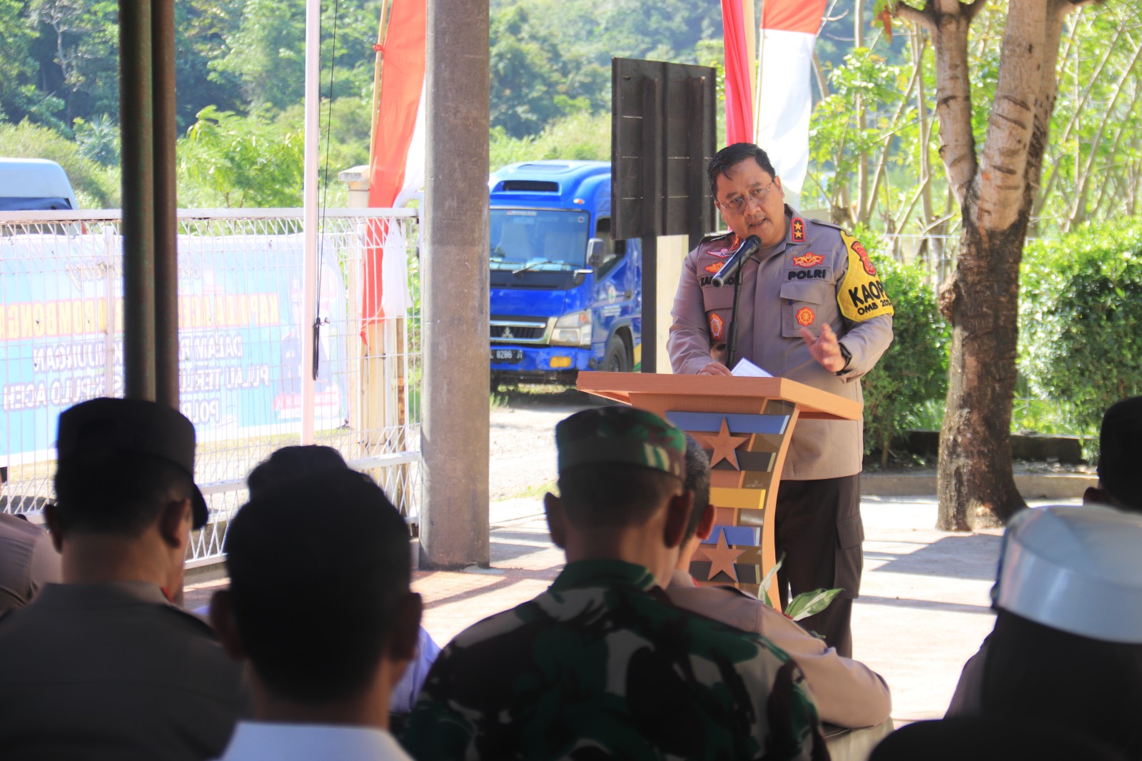 Kapolda Beri Motivasi Personel Polri yang Bertugas di Polsek Pulo Aceh