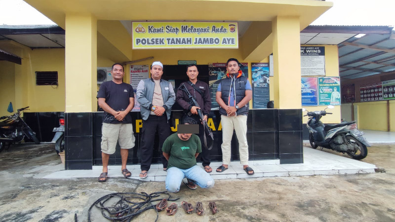 Polisi Tangkap Pencuri Kabel di Aceh Utara