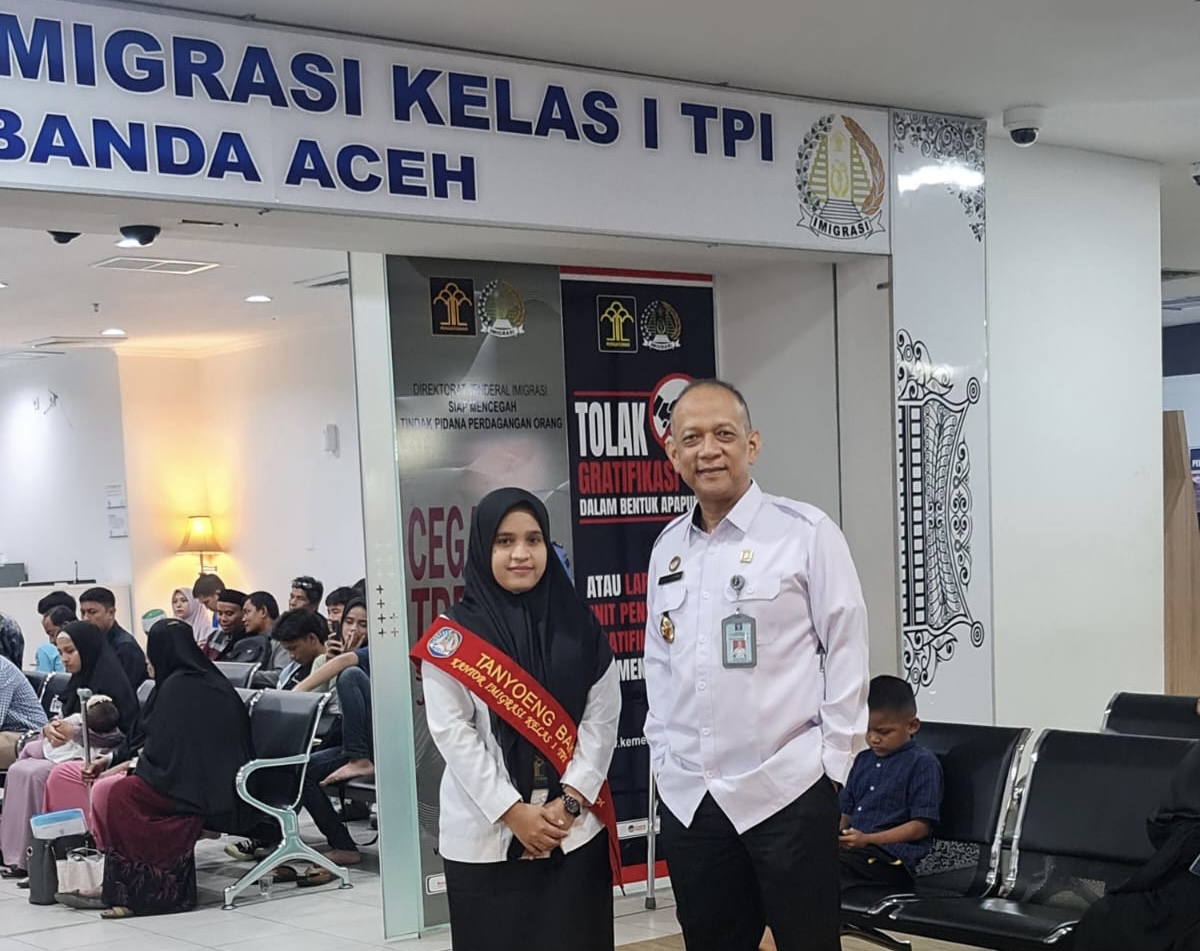 Selama 2023, Imigrasi Banda Aceh Berikan 189 Ribu Layanan Keimigrasian di Bandara SIM