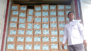 KIP Aceh Utara Terima Logistik Kertas Suara Pemilu 2024