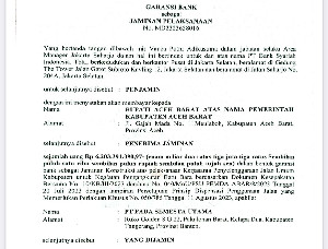PT PSU Kontraktor PT AJB  Sudah Setor Deposit untuk 2023 ke Pemkab Aceh Barat