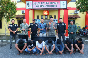 Usai Viral Foto Pegang Senjata Tajam di Depan Kantor Bupati Aceh Utara, 7 Remaja Ditangkap