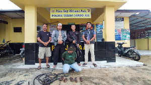 Polisi Tangkap Pencuri Kabel di Aceh Utara