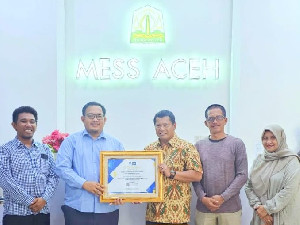Disdikbud Aceh Besar Terima Penghargaan dari Kemenkominfo