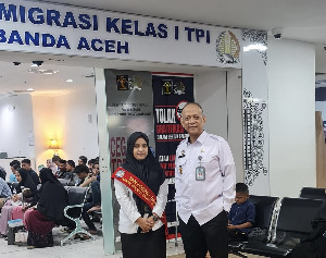 Selama 2023, Imigrasi Banda Aceh Berikan 189 Ribu Layanan Keimigrasian di Bandara SIM