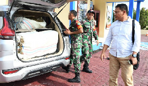 TNI Koramil 01/PNR Gagalkan Penyelundupan 75 Kg Ganja ke Medan