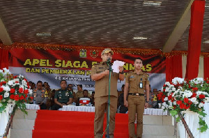 3.736 Satlinmas Ikuti Apel Siaga, Ini Pesan Penjabat Bupati Aceh Besar