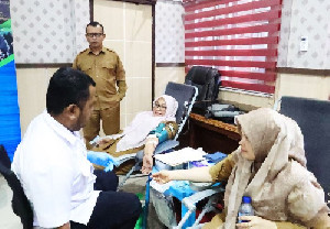 35 Kantong Dikumpulkan Dinsos Aceh dalam Donor Darah Perdana 2024