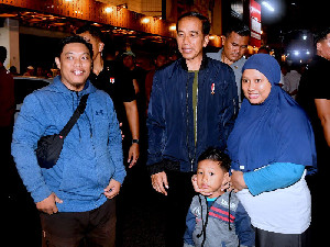 Jokowi Sapa Warga Surakarta di Malam Tahun Baru 2024
