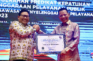 Zona Hijau Pelayanan Publik, Pemerintah Aceh Raih Penghargaan dari Ombudsman