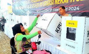 KIP Kota Banda Aceh Lakukan Simulasi Pemungutan dan Penghitungan Suara