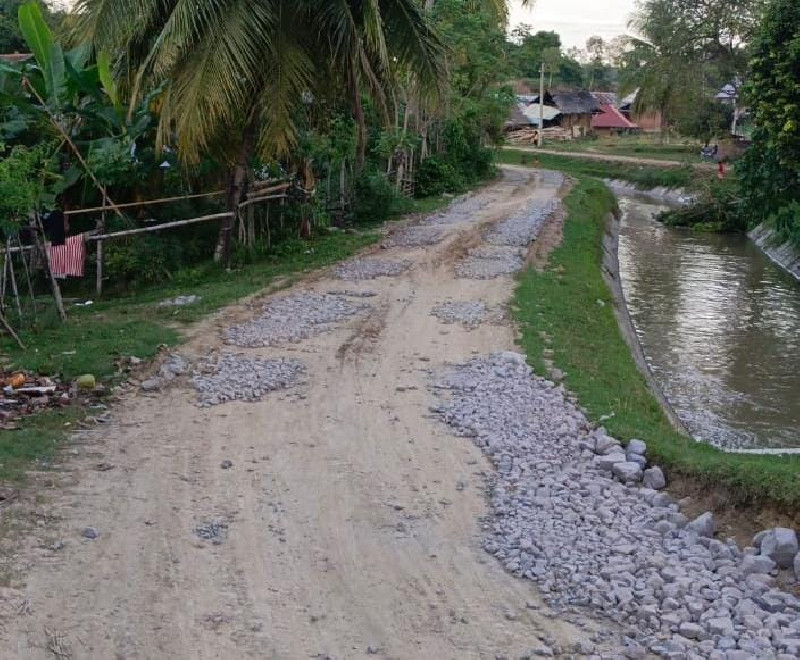Kualitas Pekerjaan Jalan Gampong Uroek Anoe Buruk, Kepala BSI : Tanggung Jawab Teknis Penerima