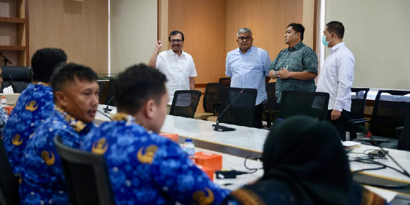 Pemerintah Aceh Tinjau Rakor Tim PB PON XXI 2024 di Kantor Gubernur Sumut