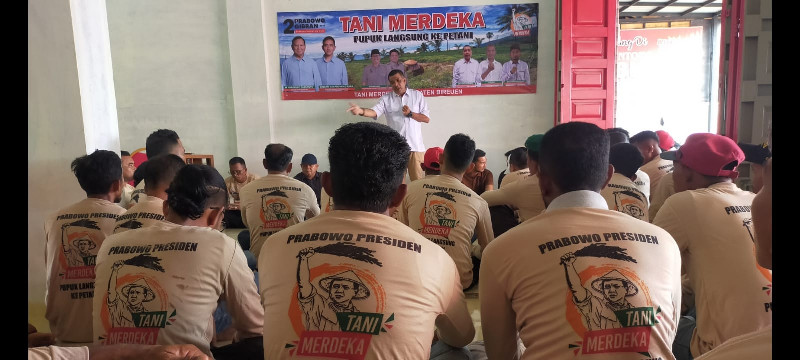 8 Posko Pemenangan Tingkat Kecamatan Terbentuk, Tani Merdeka Bireuen Siap Menangkan Prabowo-Gibran