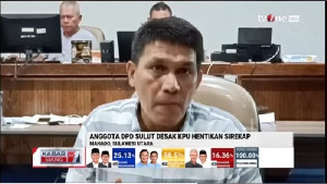 Anggota DPD Sulut Desak KPU Hentikan Sistem Rekapitulasi Elektronik