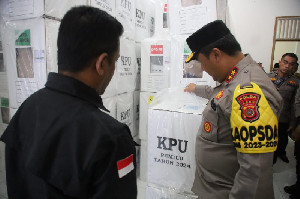 Kapolda Aceh Cek Kesiapan Pengamanan Pemilu di Pidie
