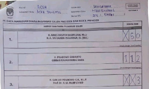 Prabowo-Gibran Menang di Sejumlah TPS Aceh Tamiang