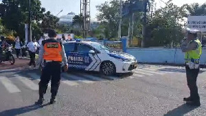 Cegah Kemacetan, Ditlantas Polda Aceh Rekayasa Lalin saat Kampanye Prabowo-Gibran