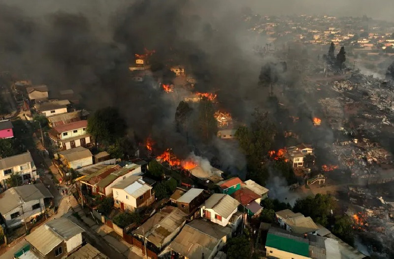 40 Orang Tewas dalam Kebakaran Hutan, Chile Umumkan Keadaan Darurat