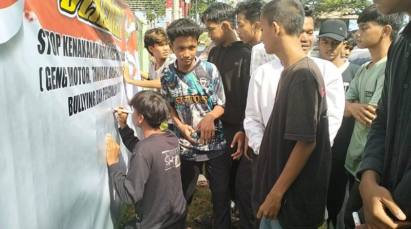 Terlibat Genk Motor, Remaja di Baitussalam Deklarasikan Stop Kenakalan Remaja