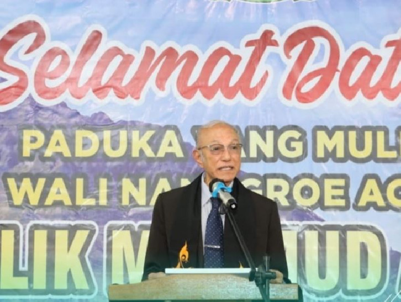 Wali Nanggroe Berikan Titah Pemilu Damai kepada Kepala Daerah Wilayah Tengah Aceh