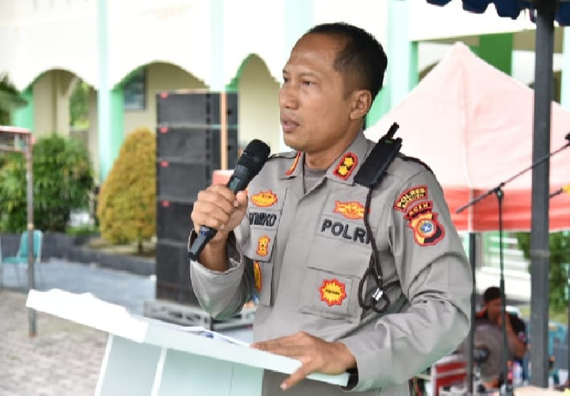 Klarifikasi Polisi Soal Video Pemasangan Bendera Bulan Bintang di Polsek Samalanga
