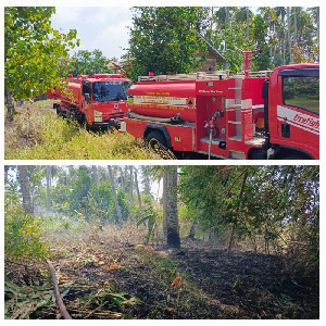 Satu Hektare Lahan di Lhoknga Aceh Besar Terbakar