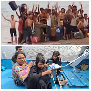 Kapal Pengungsi Rohingya Terbalik di Perairan Aceh Barat