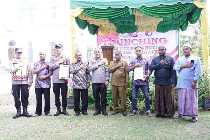 Gampong Durung Aceh Besar Jadi Gampong Bebas Narkoba ke-4