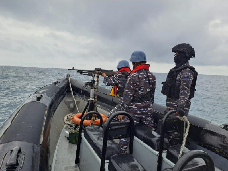 TNI AL Latihan Tembak di Perairan Batam, Tingkatkan Naluri Tempur