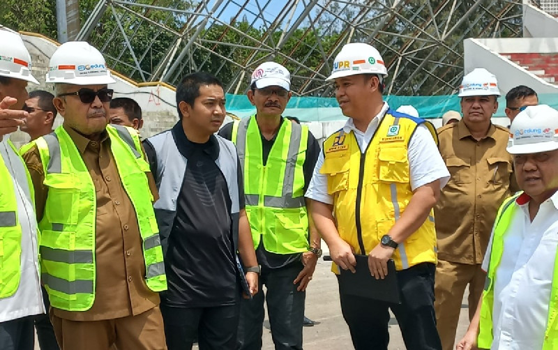 Pj Gubernur Aceh Tinjau Pembangunan Venue PON XXI, Optimis Rampung Juli 2024