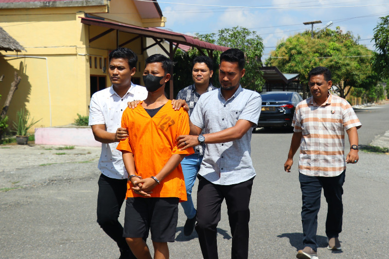 Rudapaksa Pacar 8 Kali, Pemuda di Aceh Utara Ditangkap Polisi
