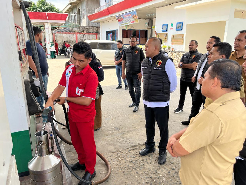 Diduga Tak Sesuai Takaran, Polisi Segel Tangki Bio Solar SPBU di Aceh Timur