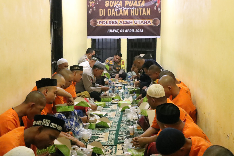 Momen Istimewa, Kapolres Aceh Utara Bukber dengan 31 Narapidana