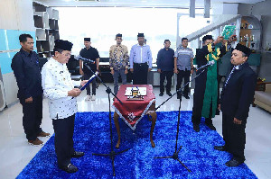 Hasanuddin Dilantik Jadi PAW Komisioner Baitul Mal Banda Aceh