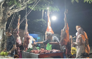 Harga Daging Meugang di Pasar Panton Labu Aceh Utara Tembus Rp 170/Kg