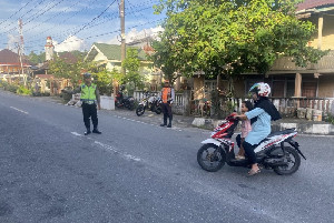Sat Lantas Polres Aceh Selatan Rutin Laksanakan Strong Point di Pagi Hari