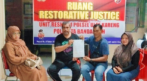 Polsek Ulee Kareng Mediasi Perkara Penipuan melalui Restorative Justice