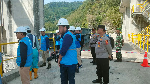 Dirjen Ketenagalistrikan Kunker Ke PLTA, Polres Aceh Tengah Lakukan Pengamanan
