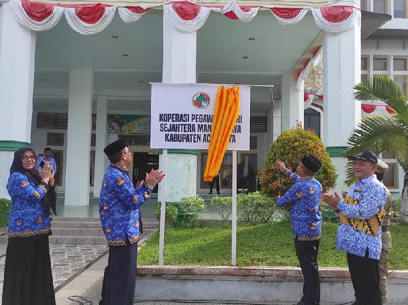 Pj Bupati Aceh Jaya Gagas dan Resmikan KPN KOPSEMA Jaya