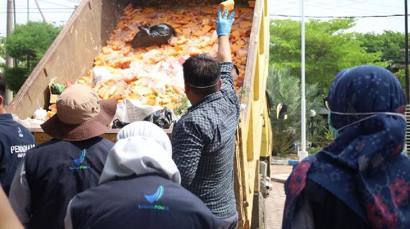 BPOM Aceh Musnahkan Boraks dan Produk Ilegal