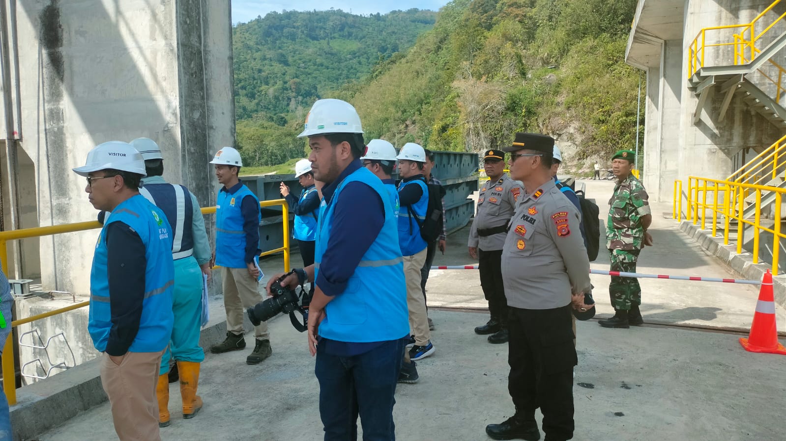 Dirjen Ketenagalistrikan Kunker Ke PLTA, Polres Aceh Tengah Lakukan Pengamanan