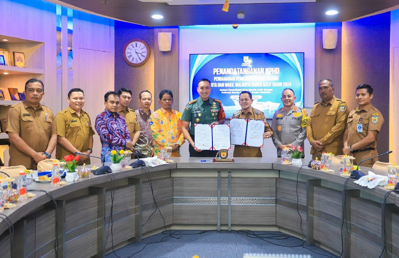 Pemko Banda Aceh Teken NPHD Pengamanan Pilkada Rp3,9 Miliar