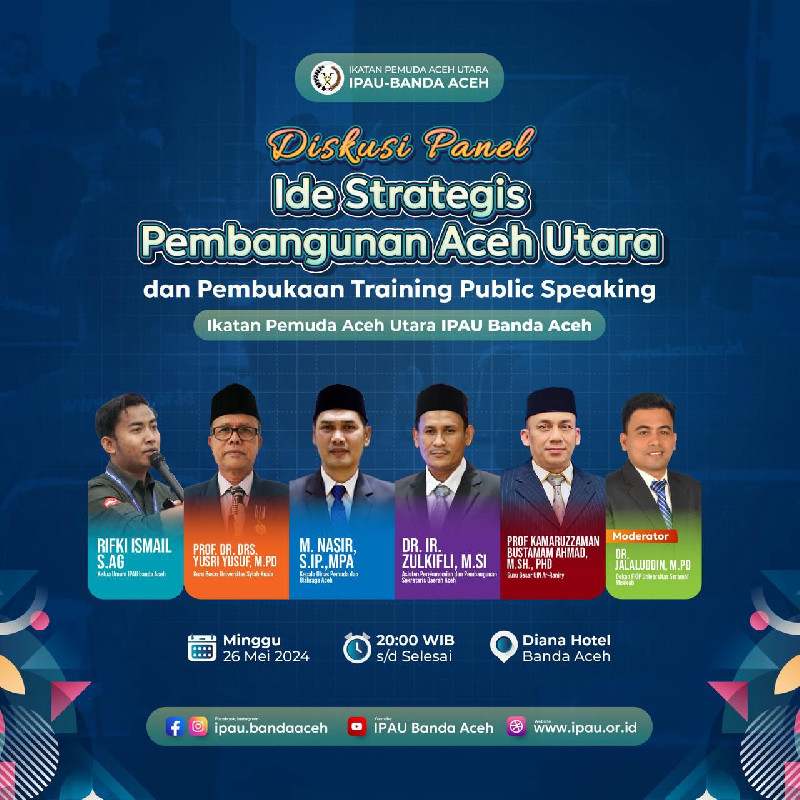 Besok, IPAU Gelar Diskusi Panel Bahas Ide Strategis Pembangunan Aceh Utara