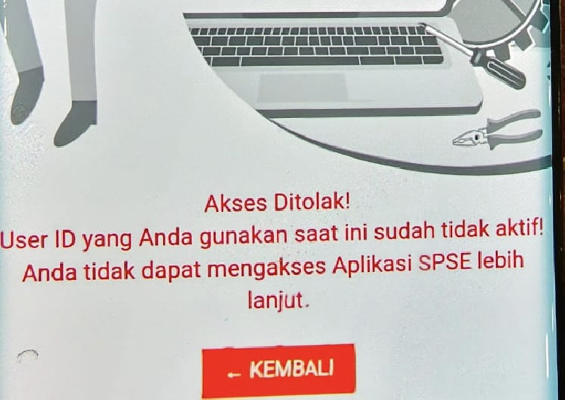 Akun SPSE KPA Dinas Pendidikan Aceh Terblokir, Ada Apa?