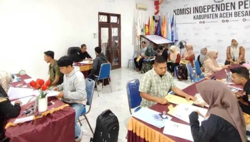 KIP Aceh Besar Perpanjang Pendaftaran PPS Hingga Sabtu Tengah Malam